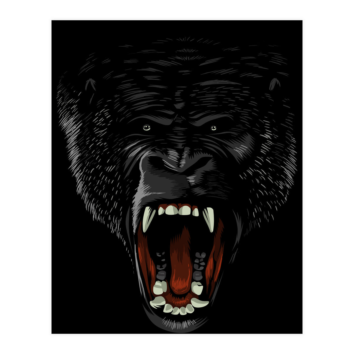 Gorilla attack  (Print Only)