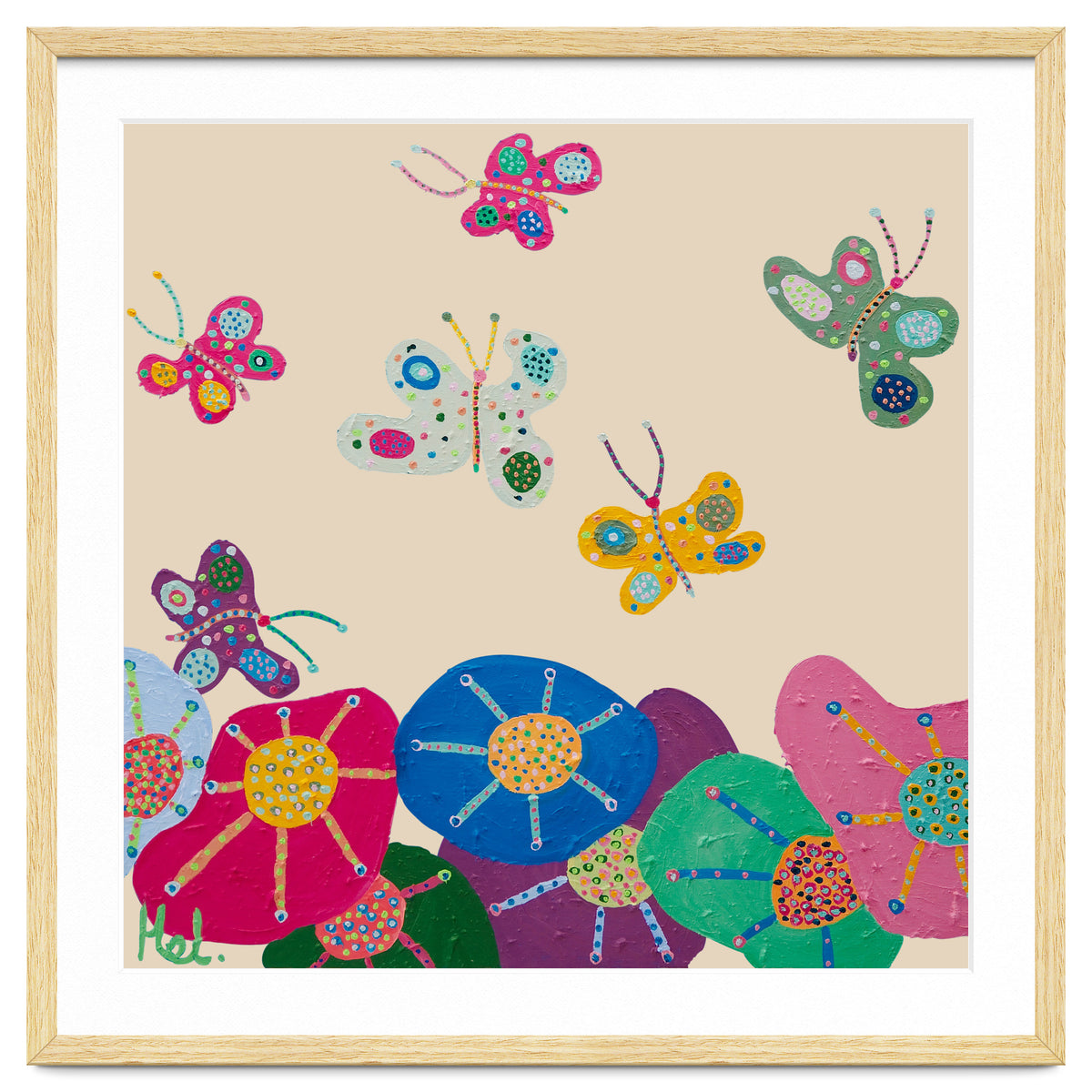 Butterflies Garden (pink)