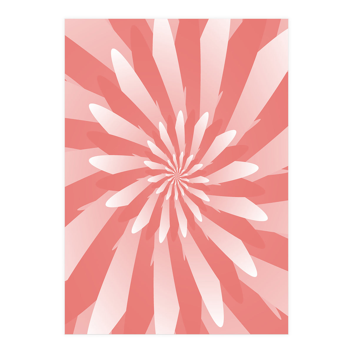 Flower Pattern Spiral  (Print Only)