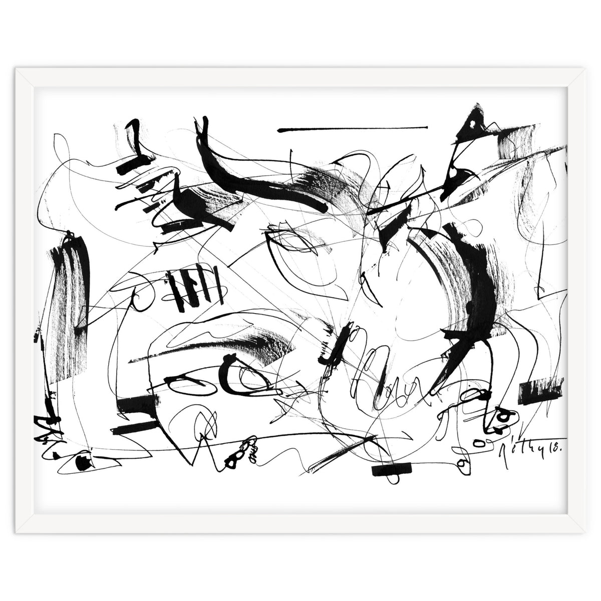 Crushed by a Bull - b&w