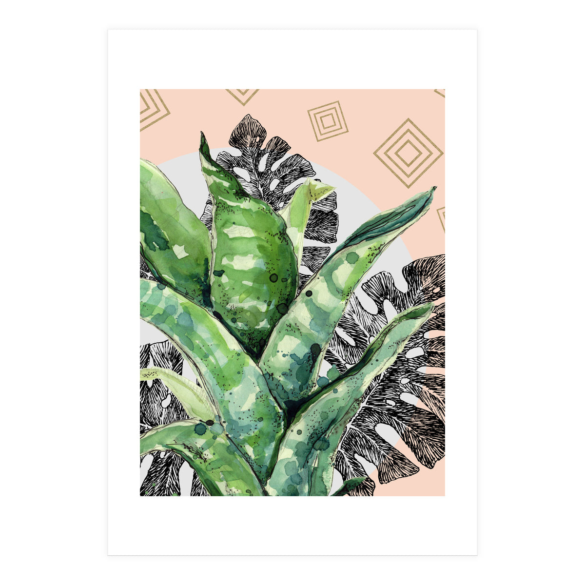 Abstract nature and geometrics  (Print Only)