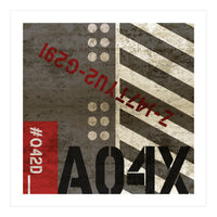 Abstract Industrial Grey Stripes (Print Only)