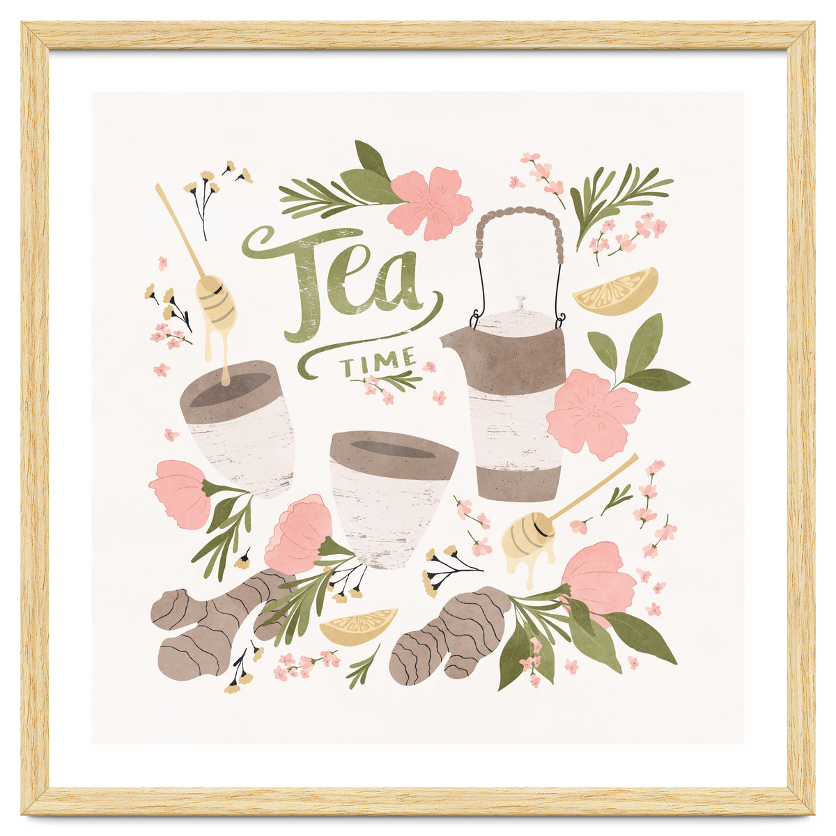 Ginger Lavender Tea Art