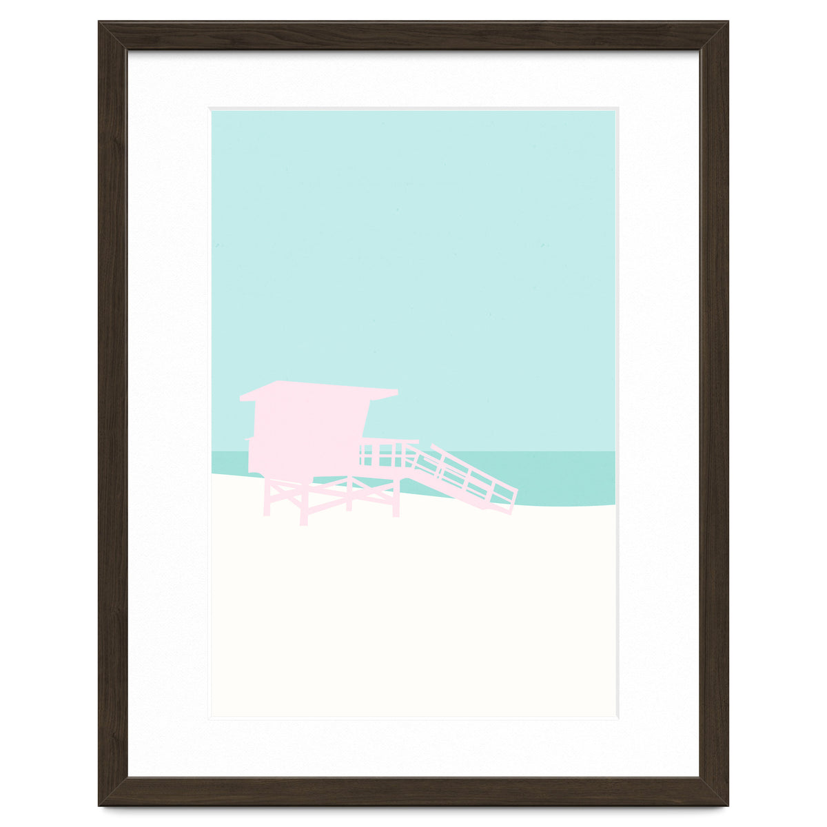 Minimal Lifeguard Tower - Turquoise Coast