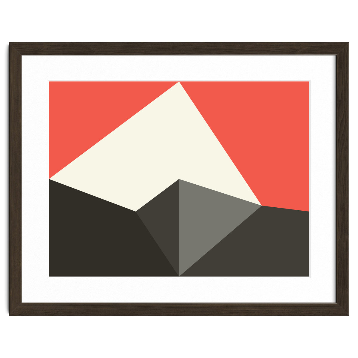 Geometric Shapes No. 77 - pink & grey