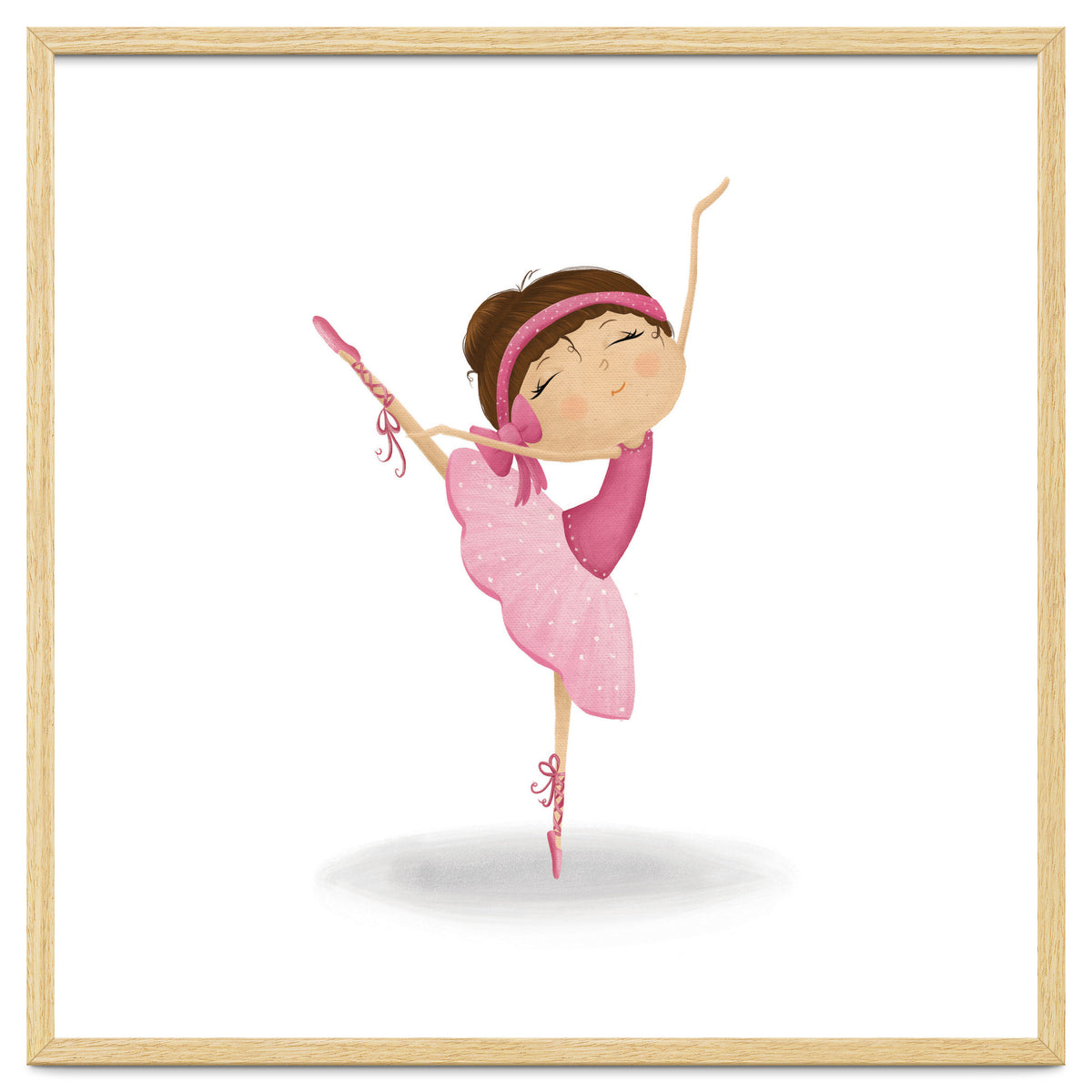 Adorable Ballerina Nursery Print