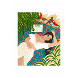 Beach. Read. Sleep. | Boho Woman Sea Beachy Travel | Summer Birds Sand Picnic Ocean Vacation (Print Only) thumbnail