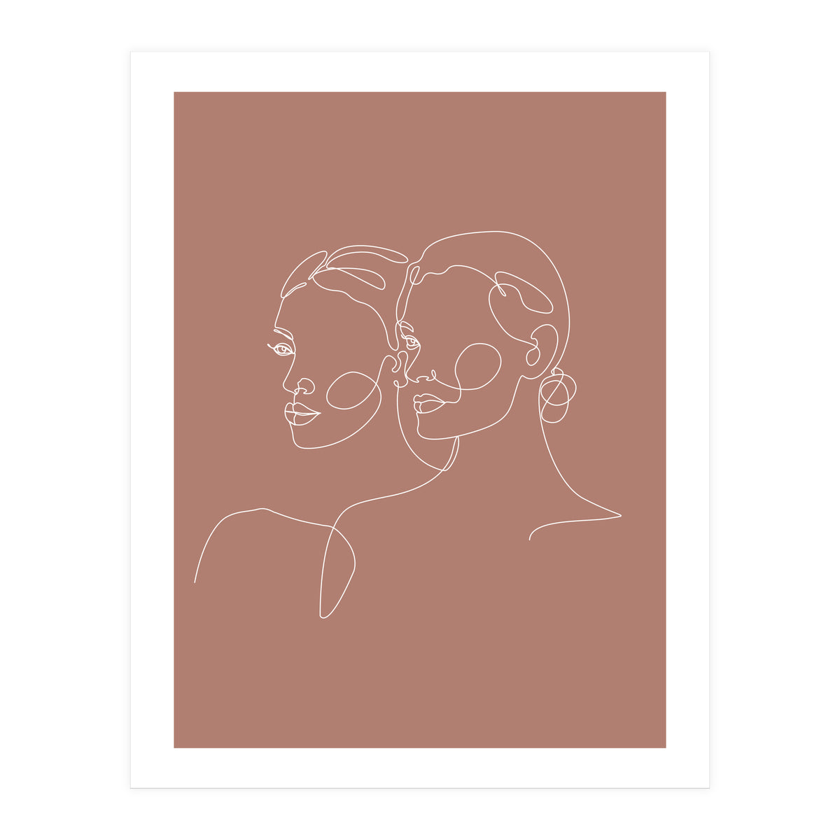Double woman line-b (Print Only)