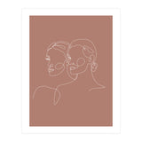 Double woman line-b (Print Only) thumbnail
