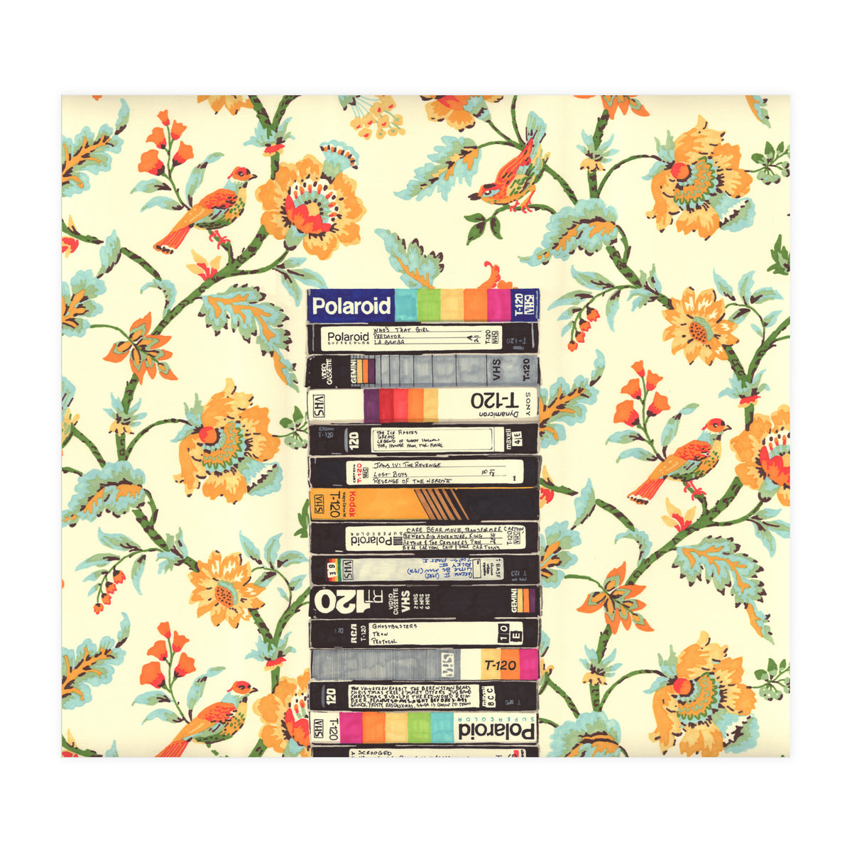 VHS & Entry Hall Wallpaper (Print Only)