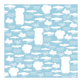 Clouds landscape on blue background (Print Only) thumbnail