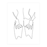 hot girl nude line (Print Only) thumbnail