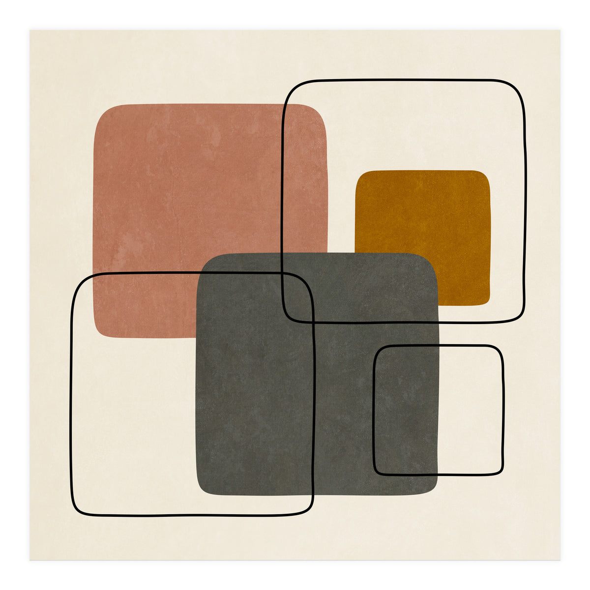 SQUARE SHAPES - 01 (Print Only)