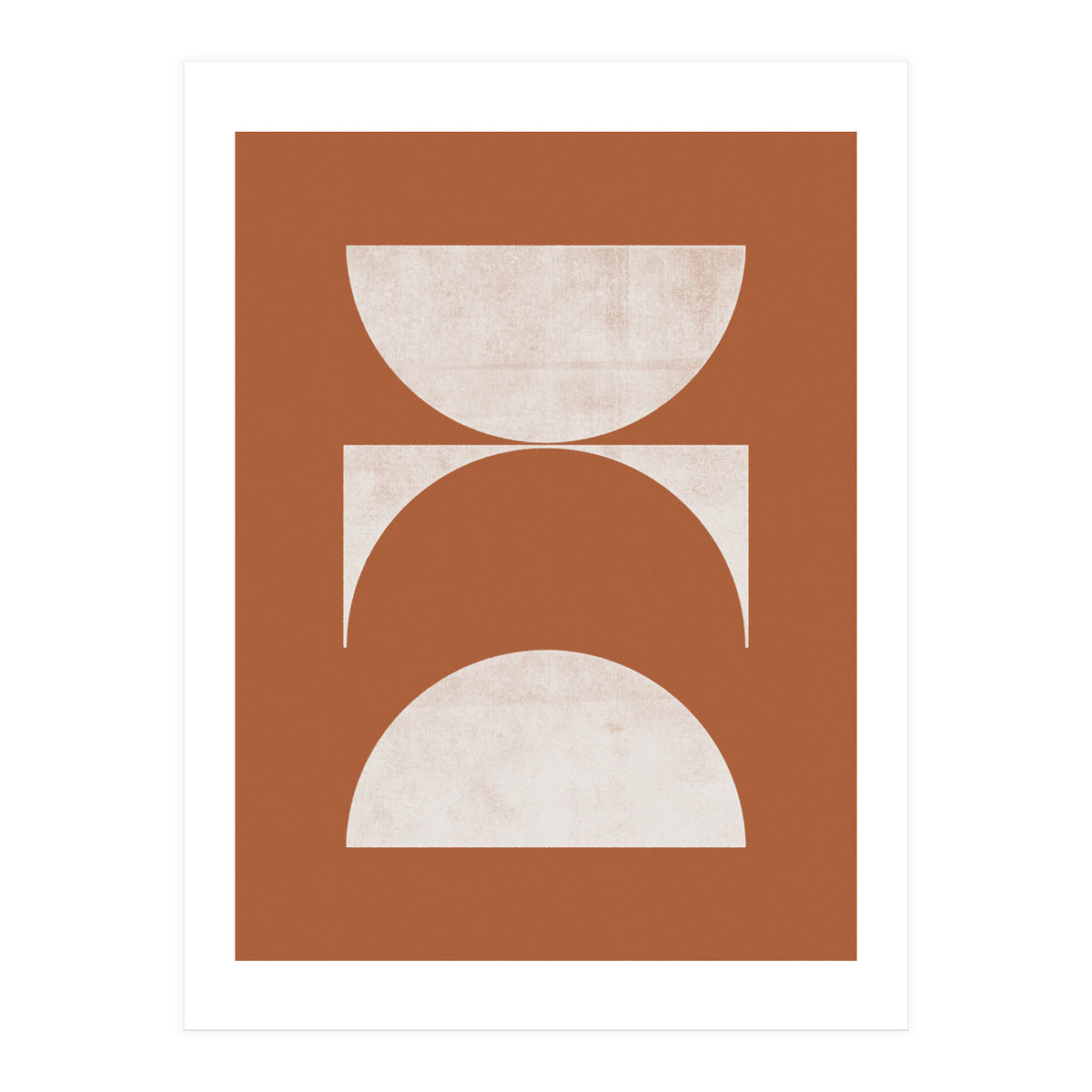 Mid-Century Modern No.21 - Woodblock Print (Print Only)