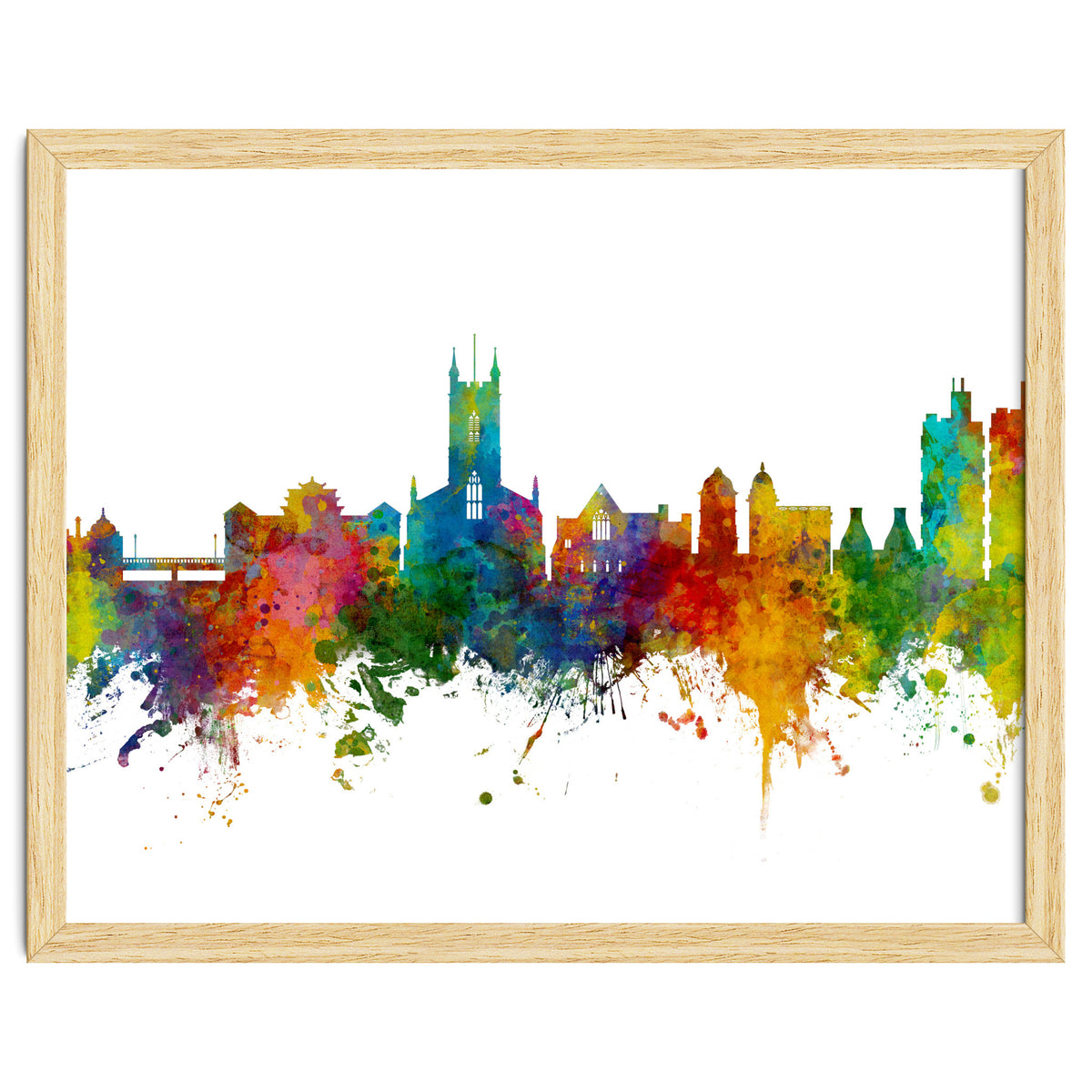 Stoke-on-Trent England Skyline