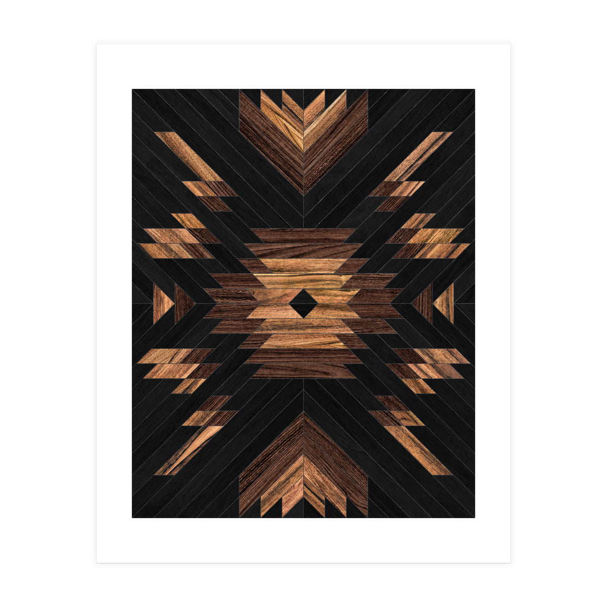 Urban Tribal Pattern No.7 - Aztec - Wood (Print Only)