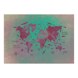 World Map text green (Print Only) thumbnail