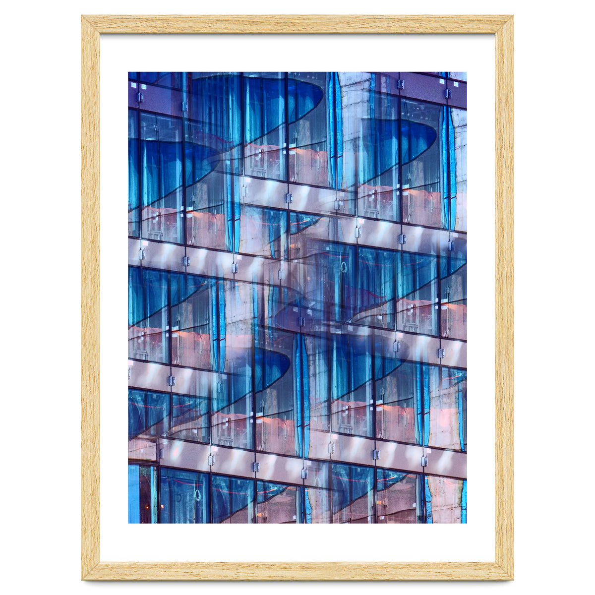 Blue Skyscraper Abstract