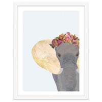 Angelic Boho Elephant Portrait