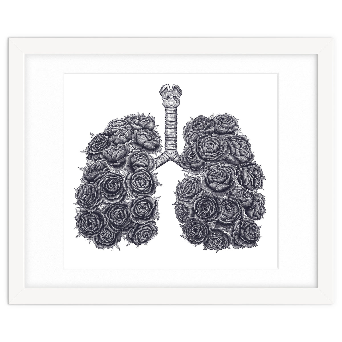 Lungs With Peonies