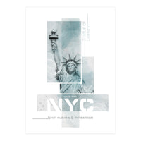 NYC Statue of Liberty | turquoise marble (Print Only)