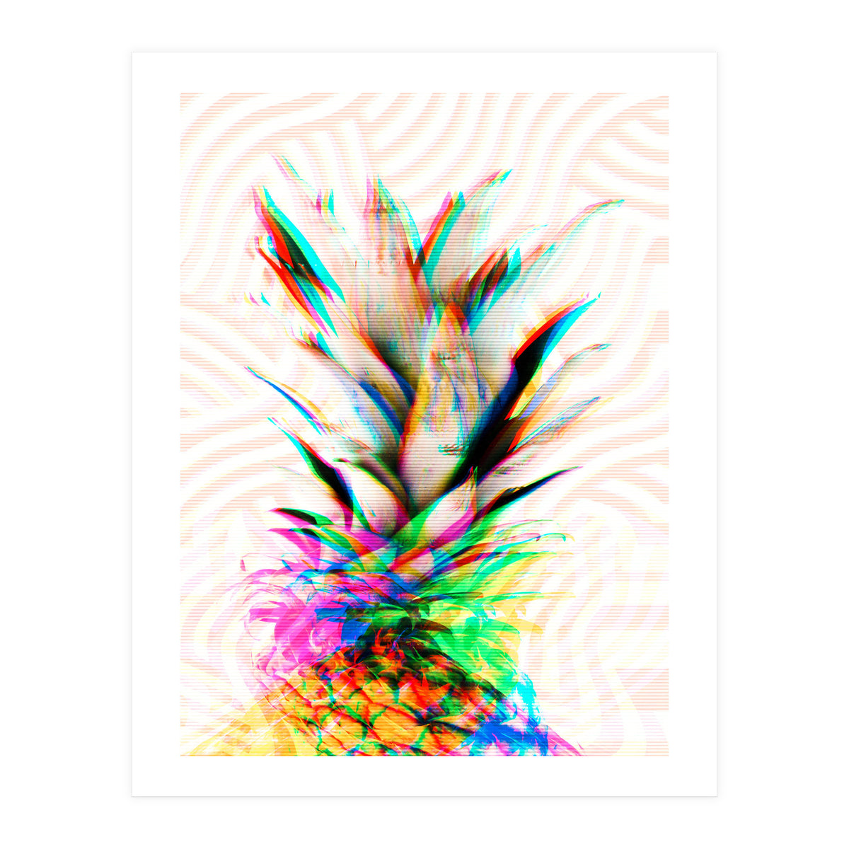Pineapple Glitch (Print Only)