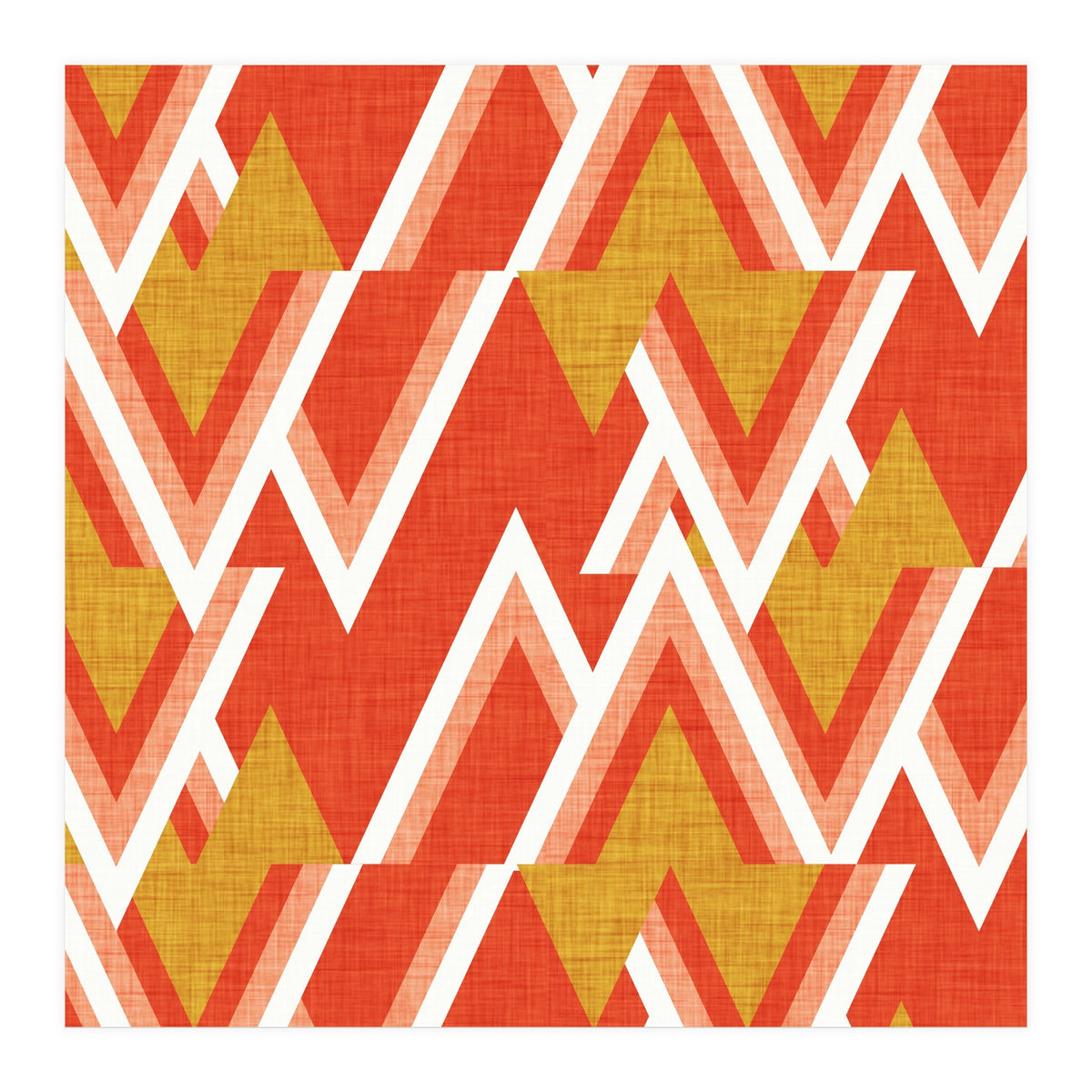 New Mid Mod Woods Red  (Print Only)