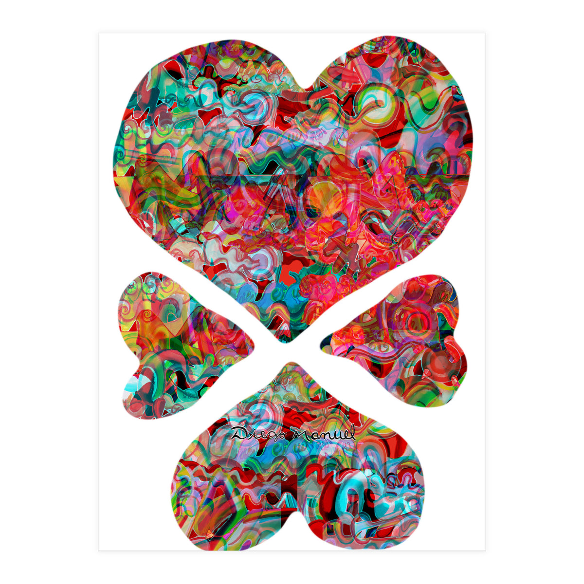 4 Corazones Copia (Print Only)