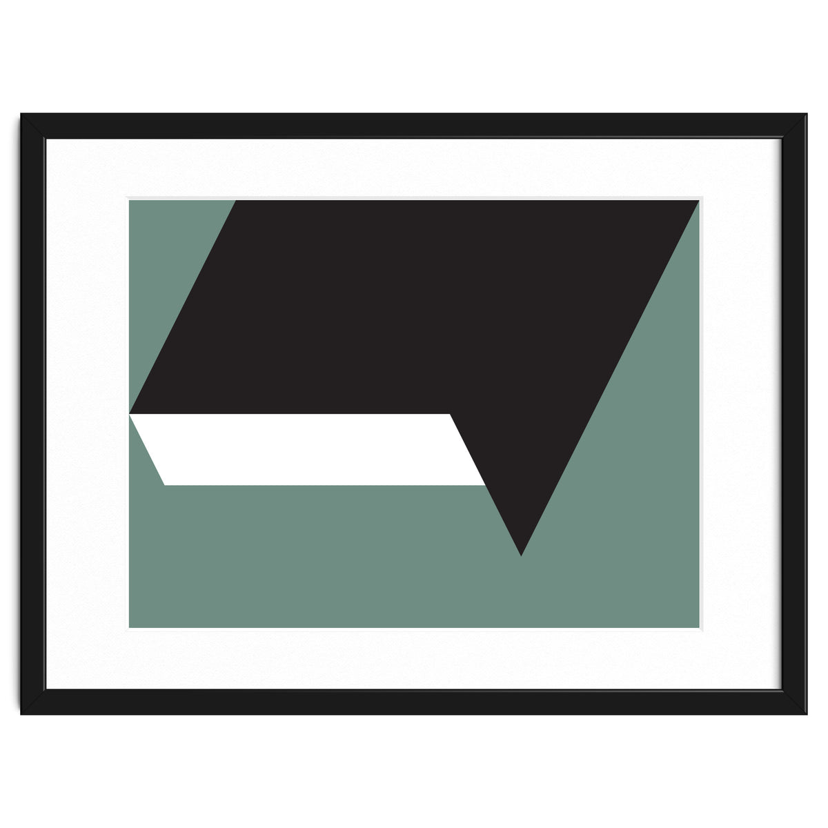 Geometric Shapes No. 85 - black, white & grey