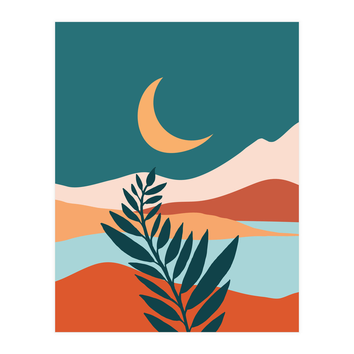 Moonlit Mediterranean (Print Only)