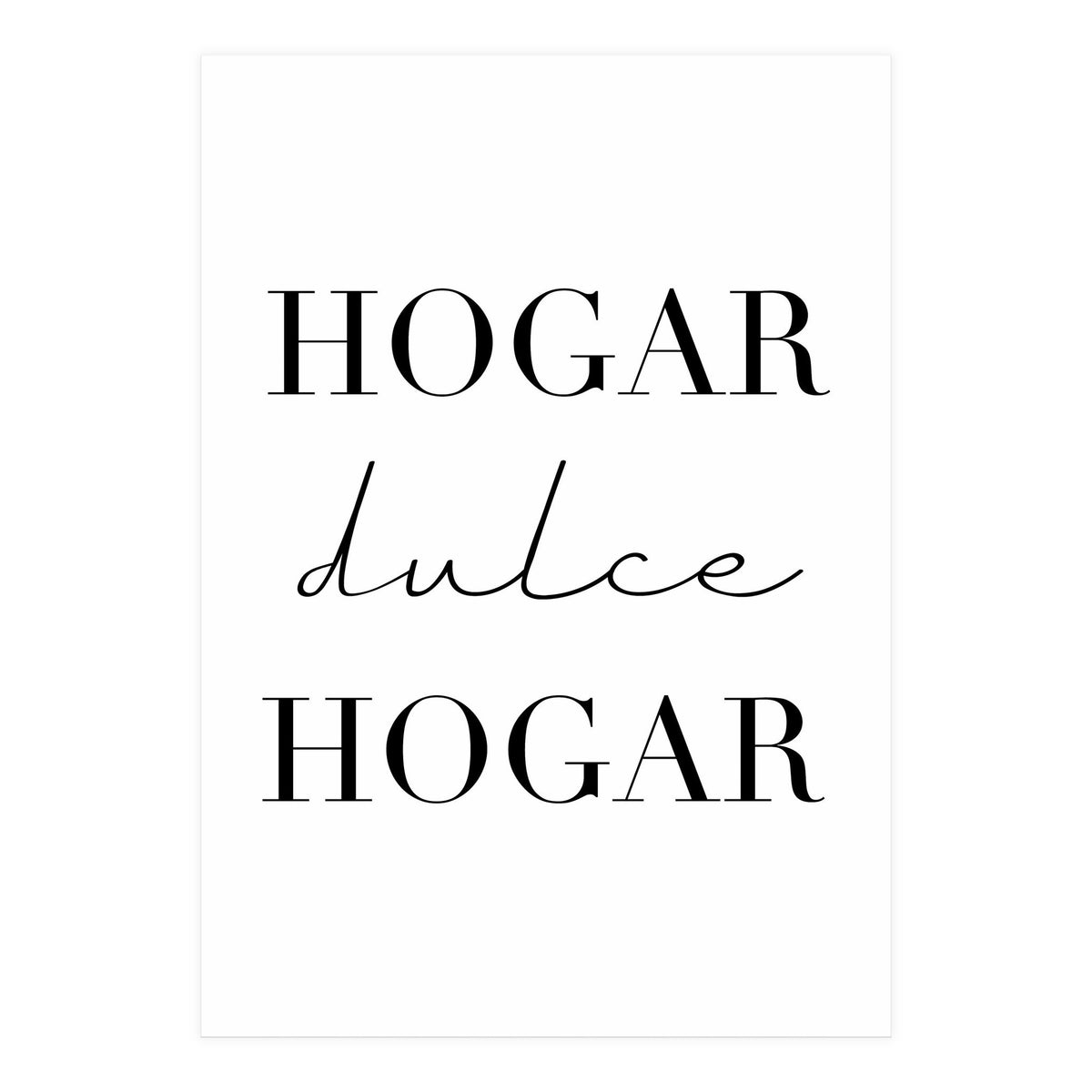 Home Sweet Home (Spanish) (Print Only)