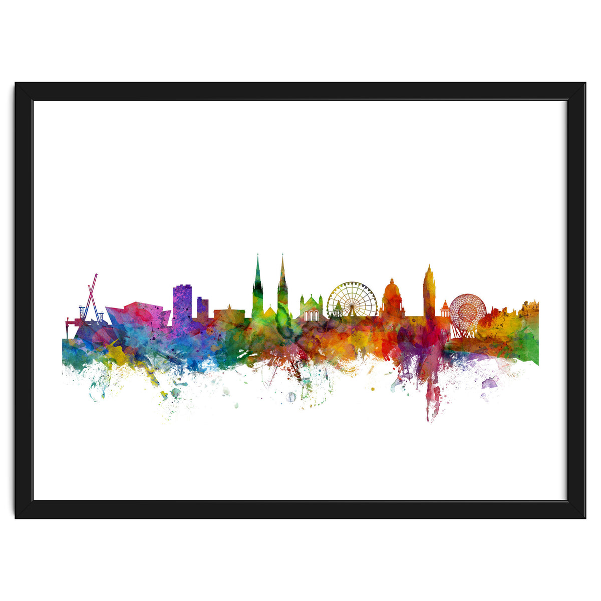 Belfast Northern Ireland Skyline