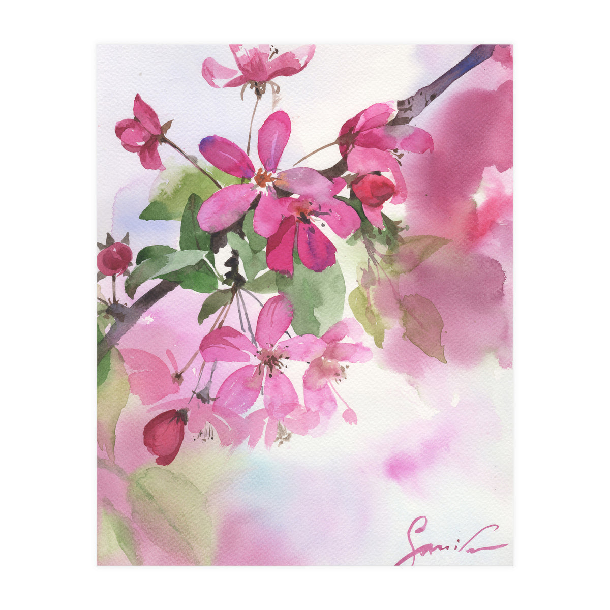 Pink flowers (Print Only)