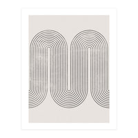 Mid-Century Modern No.28 - Woodblock Print (Print Only)