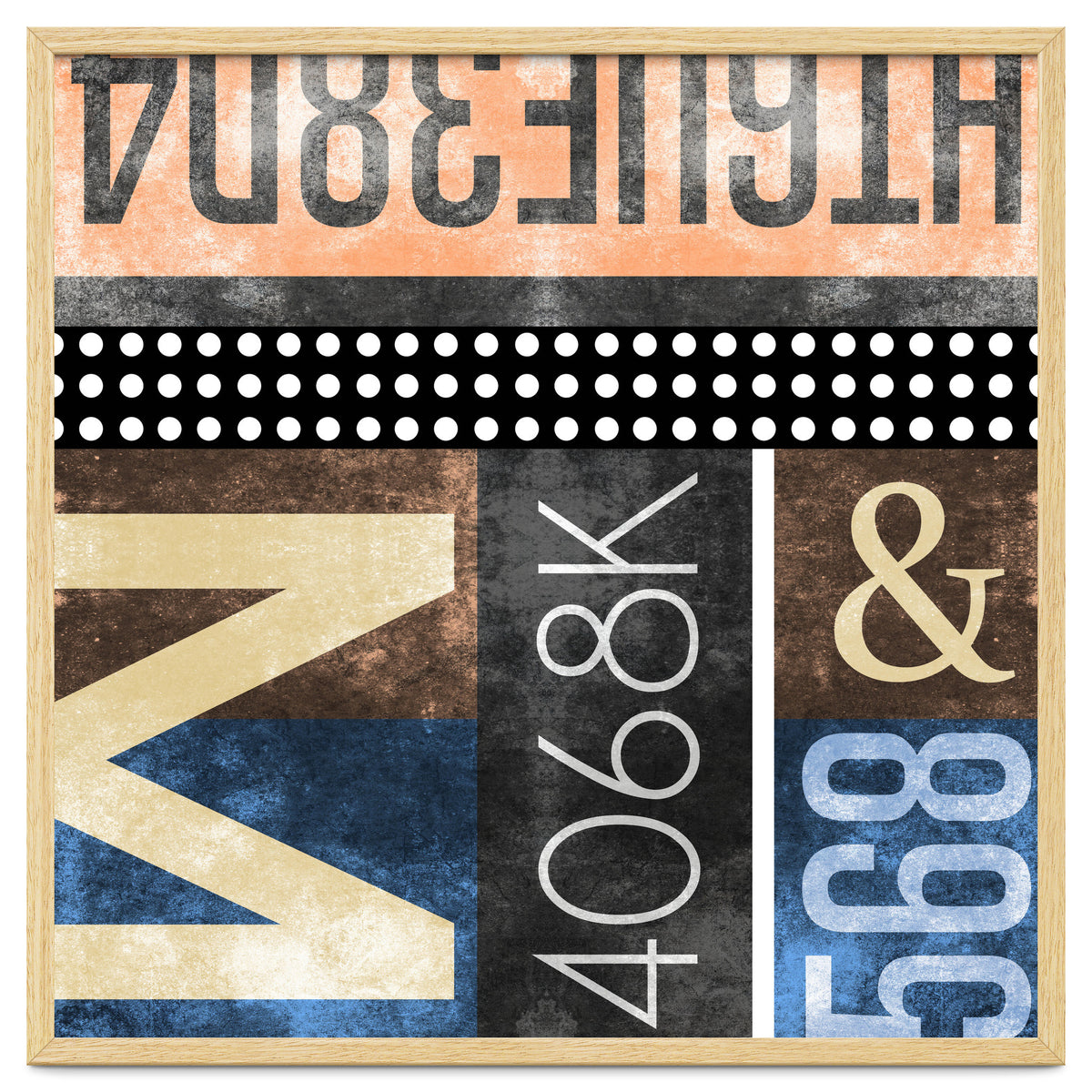 Typographic Industrial Abstract - M