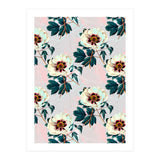 Flowery blooming with geometric (Print Only) thumbnail