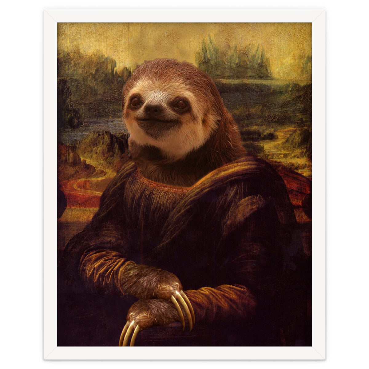 Sloth Mona Lisa