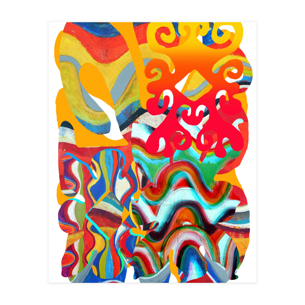 Pop Abstract Asimetrico 4 Copia (Print Only)