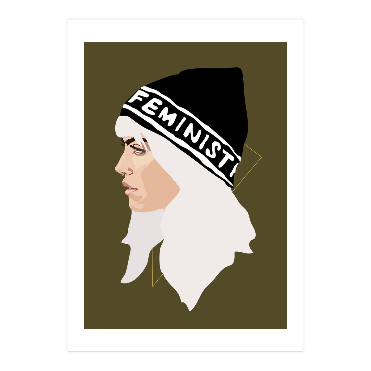 Feminist (gold) (Print Only)