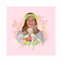 Girl In Wreath 3 (Print Only)