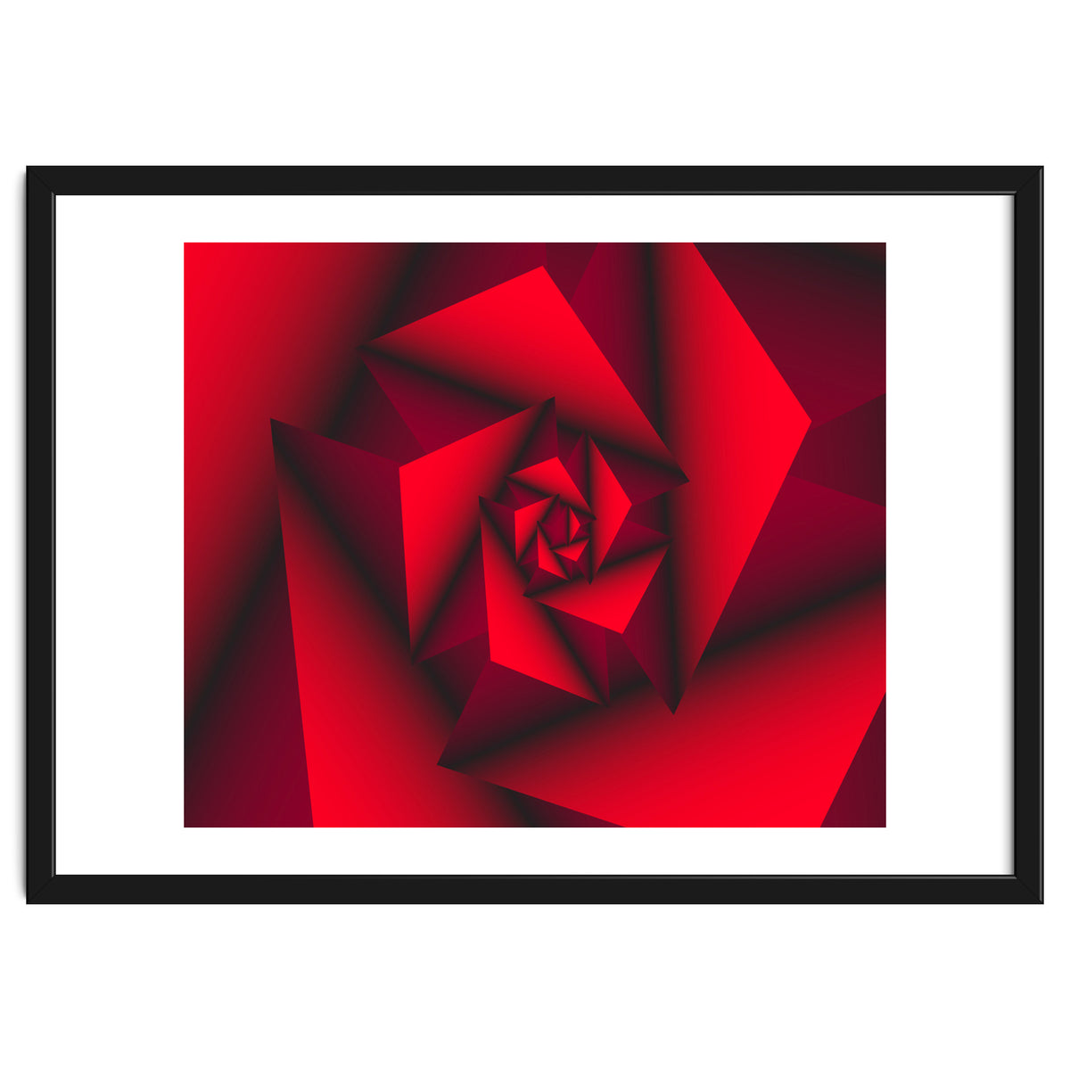 Red Abstract Geometric