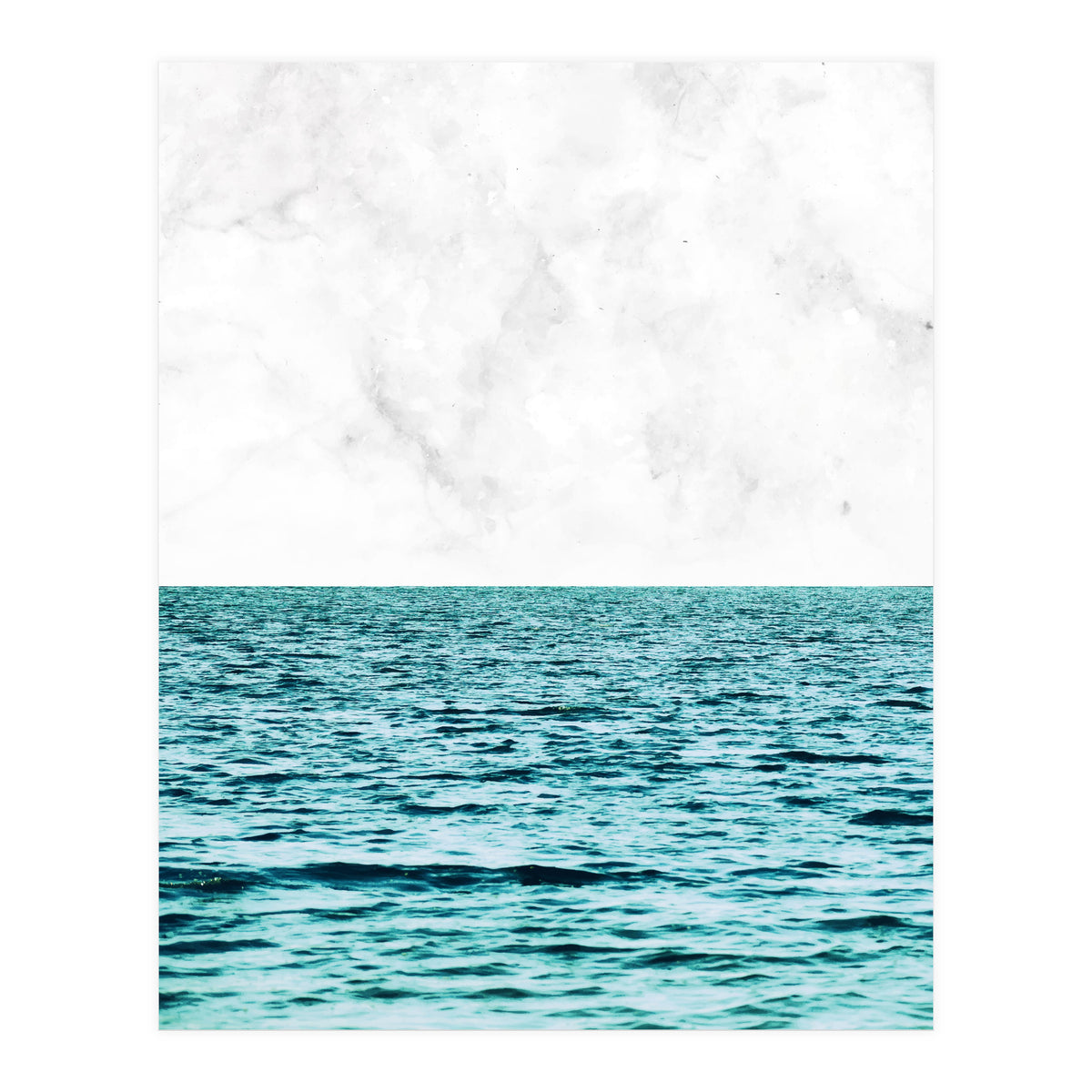 Ocean + Marble Ii (Print Only)