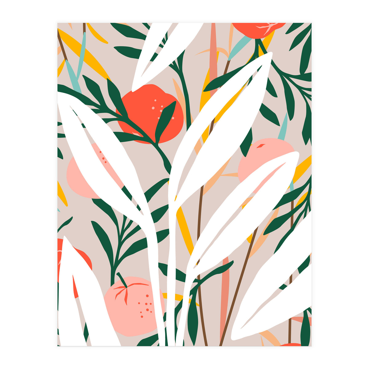 Abstract Plant Blush (Print Only)