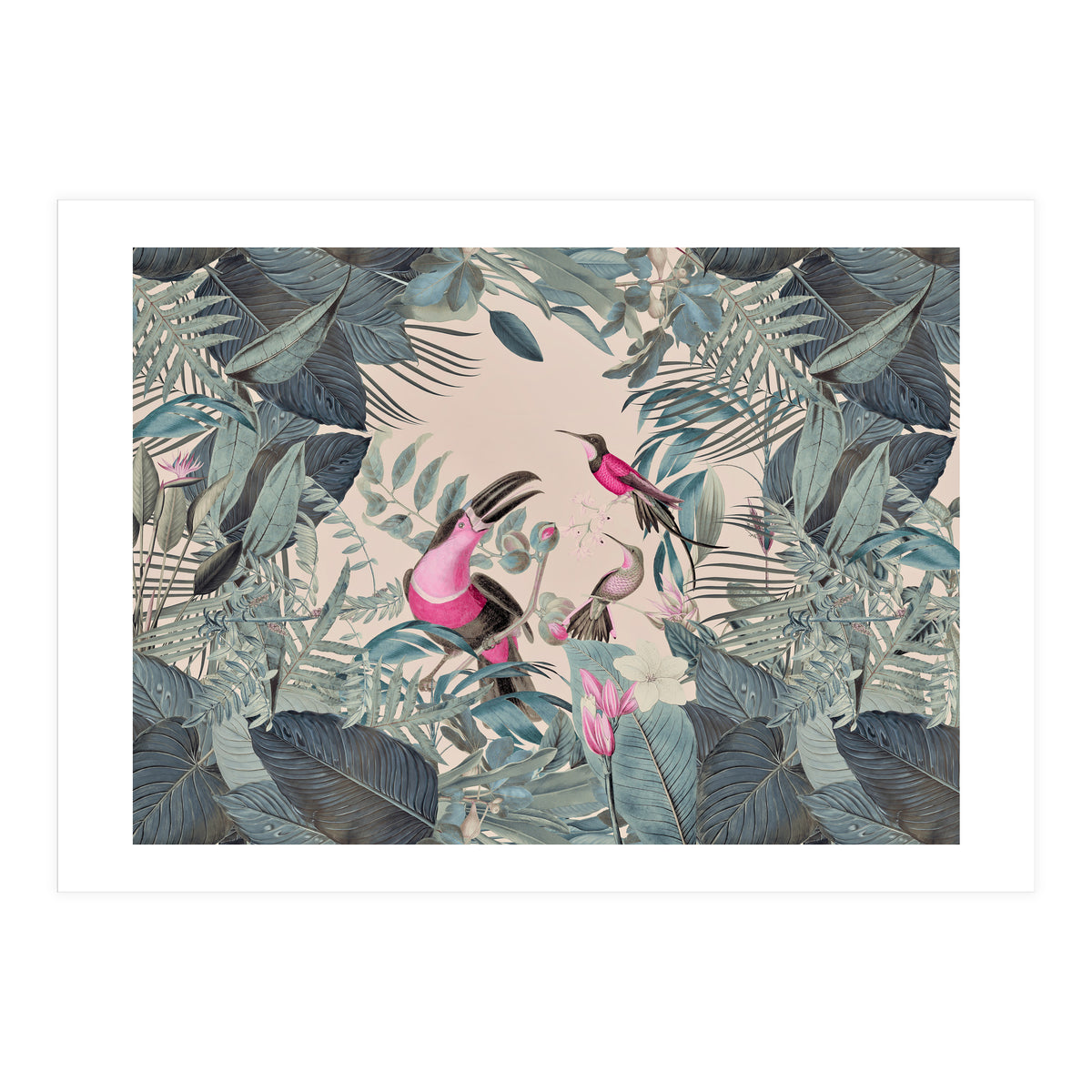 Green Jungle Toucans Color Look (Print Only)