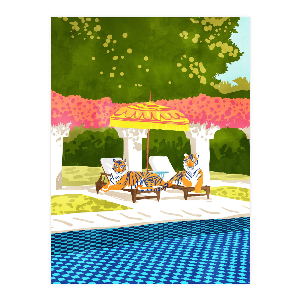 Tiger Vacay (Print Only)