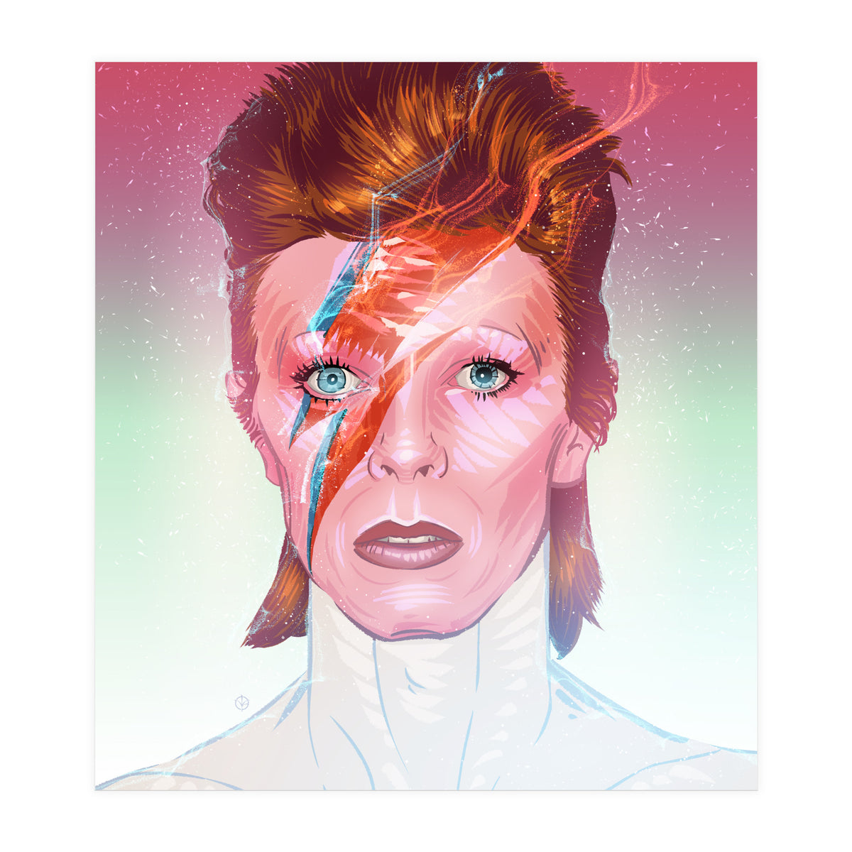 David Bowie Ziggy Stardust (Print Only)