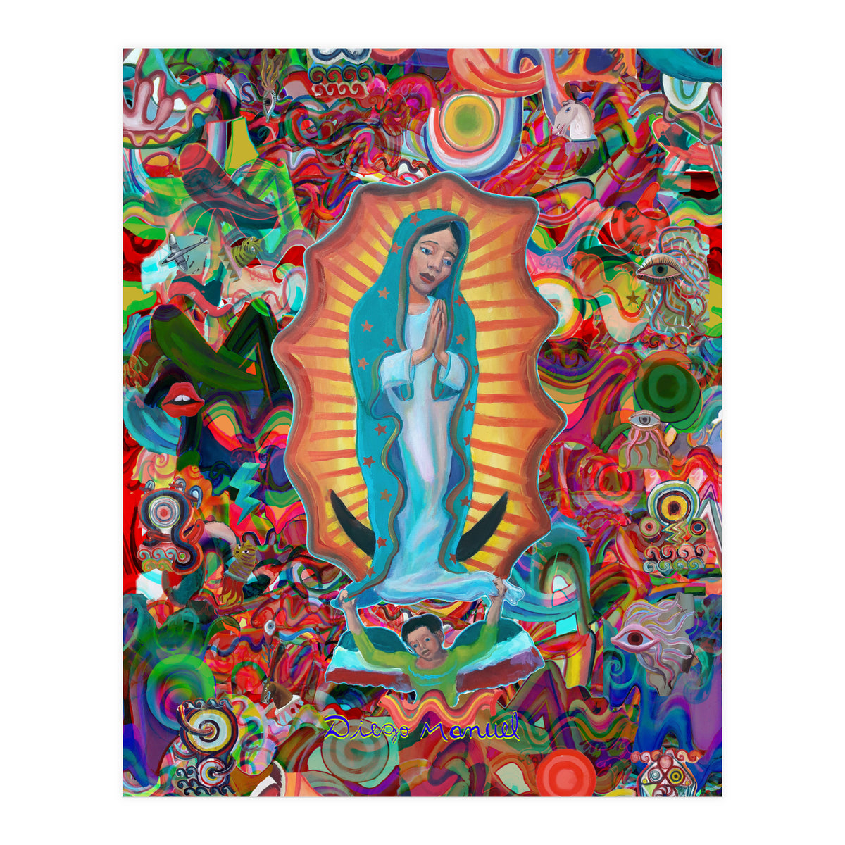 Virgen Y Graffiti 17 (Print Only)