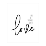 Do all things with love (Print Only) thumbnail