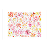Abstract fireworks pattern in yellow and red (Print Only) thumbnail