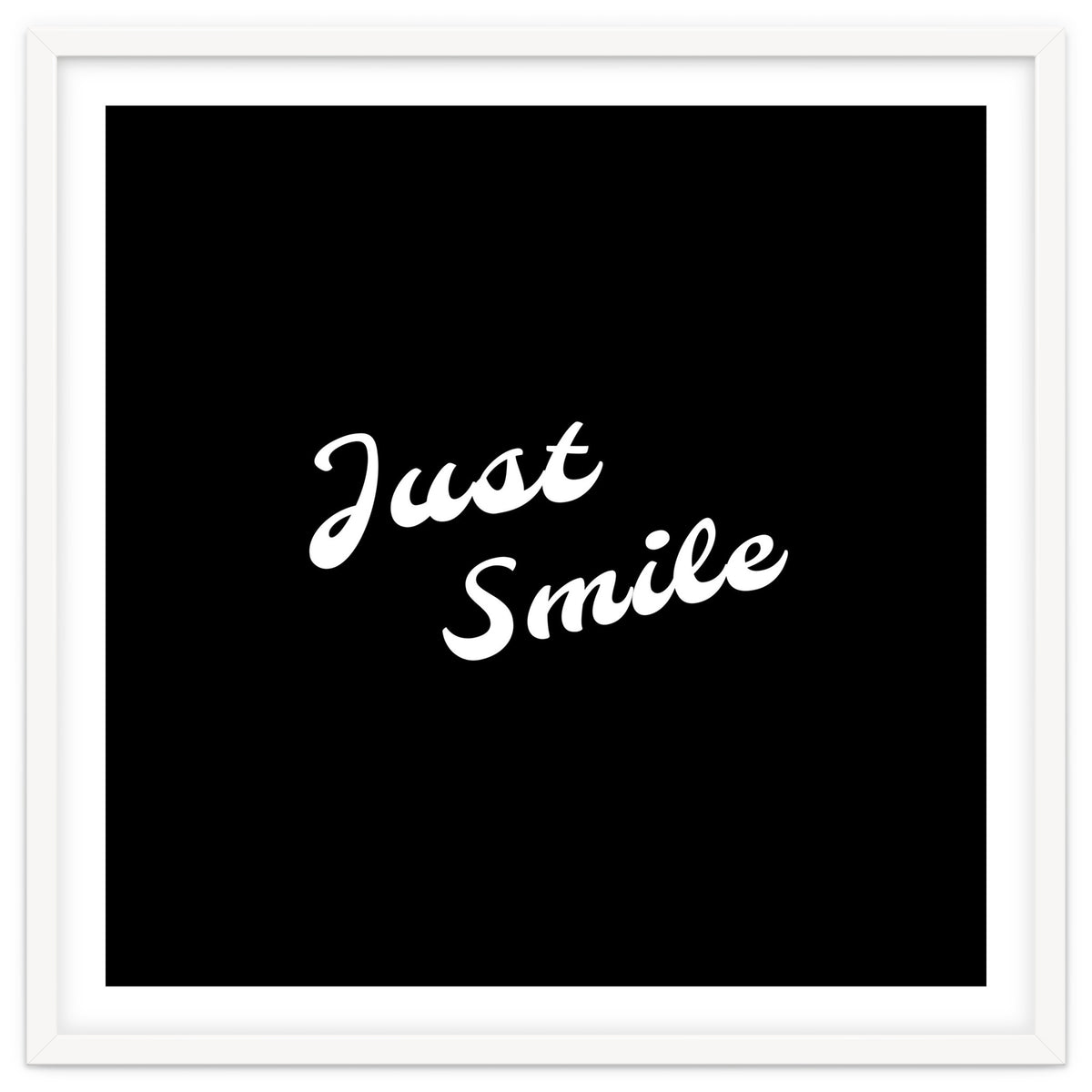 Just smile | typography